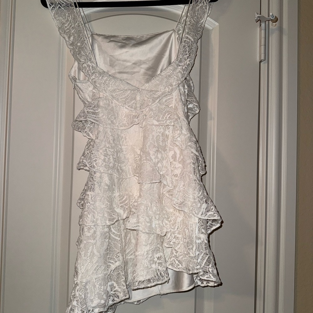 LoveShackFancy Sobine lace Mini Dress size 2 - Picture 7 of 13